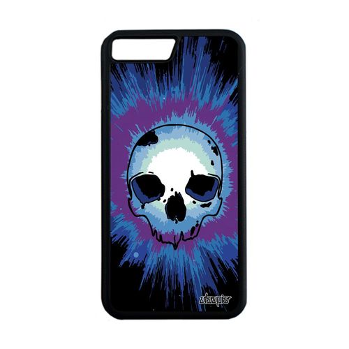 Coque Silicone Tete De Mort Pour Iphone 8 Plus Squelette Antichoc Bleu 4g