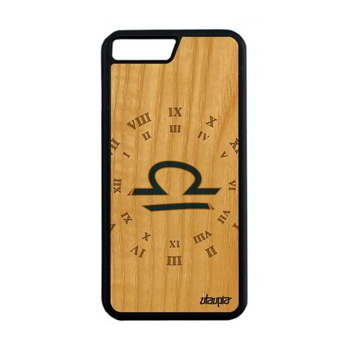 Coque Silicone Iphone 8 Plus Bois Signe Balance Astronomie Mobile Bleu