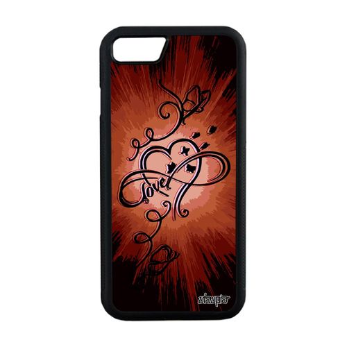 Coque Silicone Iphone 8 Infini Love Peinture Papillon Femme Fantaisie Etui