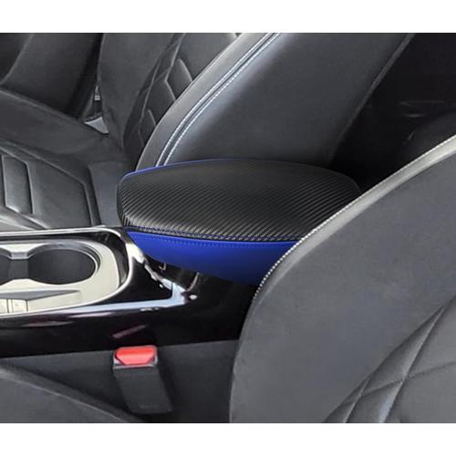 Housse D'accoudoir Compatible Avec Nissan Juke F16 2020-2023 - Housse D'accoudoir Central - Housse D'accoudoir - Couvercle Intérieur - Accessoires De Protection En Cuir - Bleu