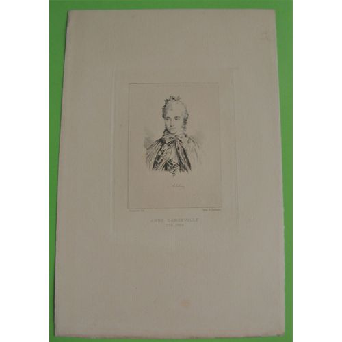 Gravure Ancienne 19° Anne Dangeville Actrice Théatre Papier Vergé
