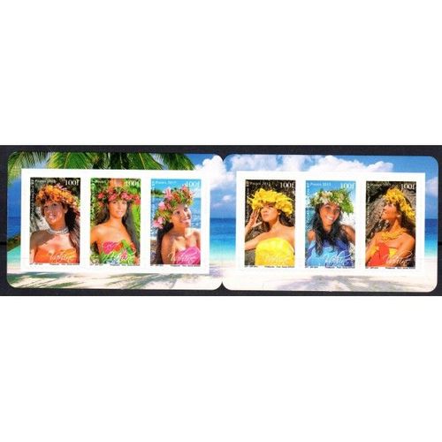 Carnet Timbres Vahine De Polynesie