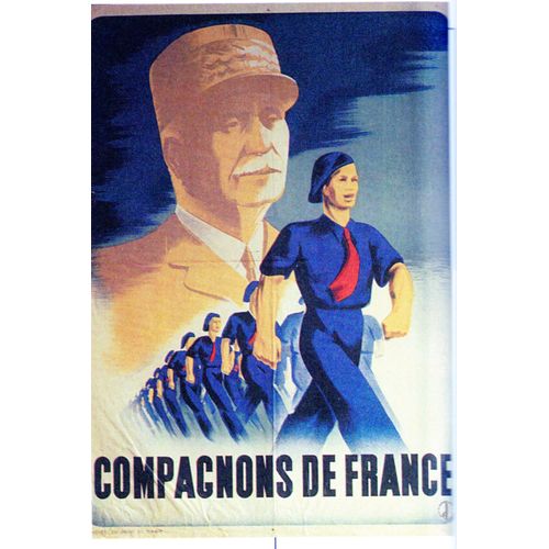 Ww2 - Photo Affiche Vichyste - Compagnons De France