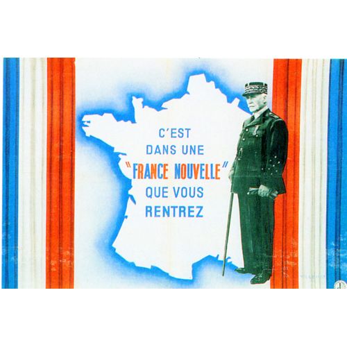 Ww2 - Photo Affiche Maréchal Pétain - France Nouvelle