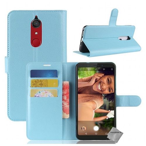 Housse Etui Coque Pochette Portefeuille Pour Wiko View Xl + Verre Trempe - Bleu