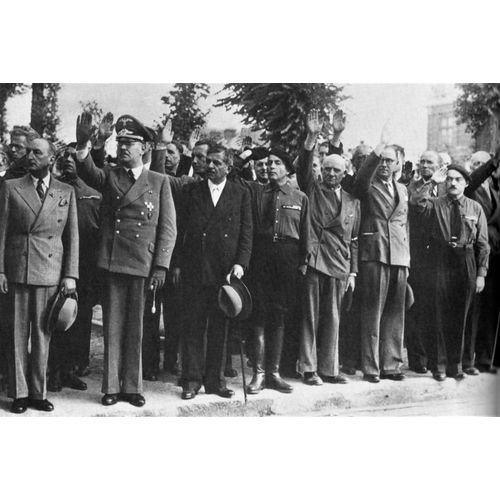 Ww2 - Laval Et Deloncle À La Caserne Lvf Borgnis-Deloncle À Versailles Le 28.08.41