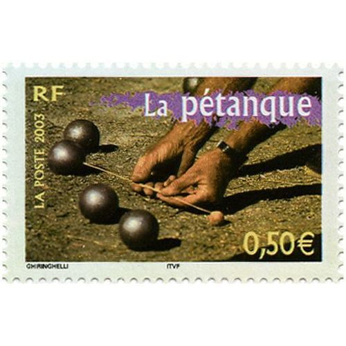 France 2003, Portraits De Régions - La France À Vivre Très Beau Timbre Neuf** Luxe Yvert 3564 La Pétanque.