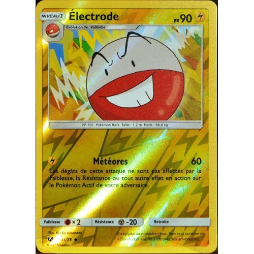 Carte Française Electrode Reverse 31/73 Série Légendes Brillantes Pokemon