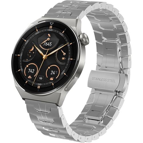 Métal Bracelet Huawei Watch Gt 3 Pro/Huawei Watch Gt 3 46mm Bande, 22mm Acier Inoxydable Bracelet Pour Huawei Watch Gt 2 46mm/Watch Gt 2 Pro/Watch Gt 2e/Huawei Watch 3/3 Pro/Galaxy Watch 46mm/Gear S3