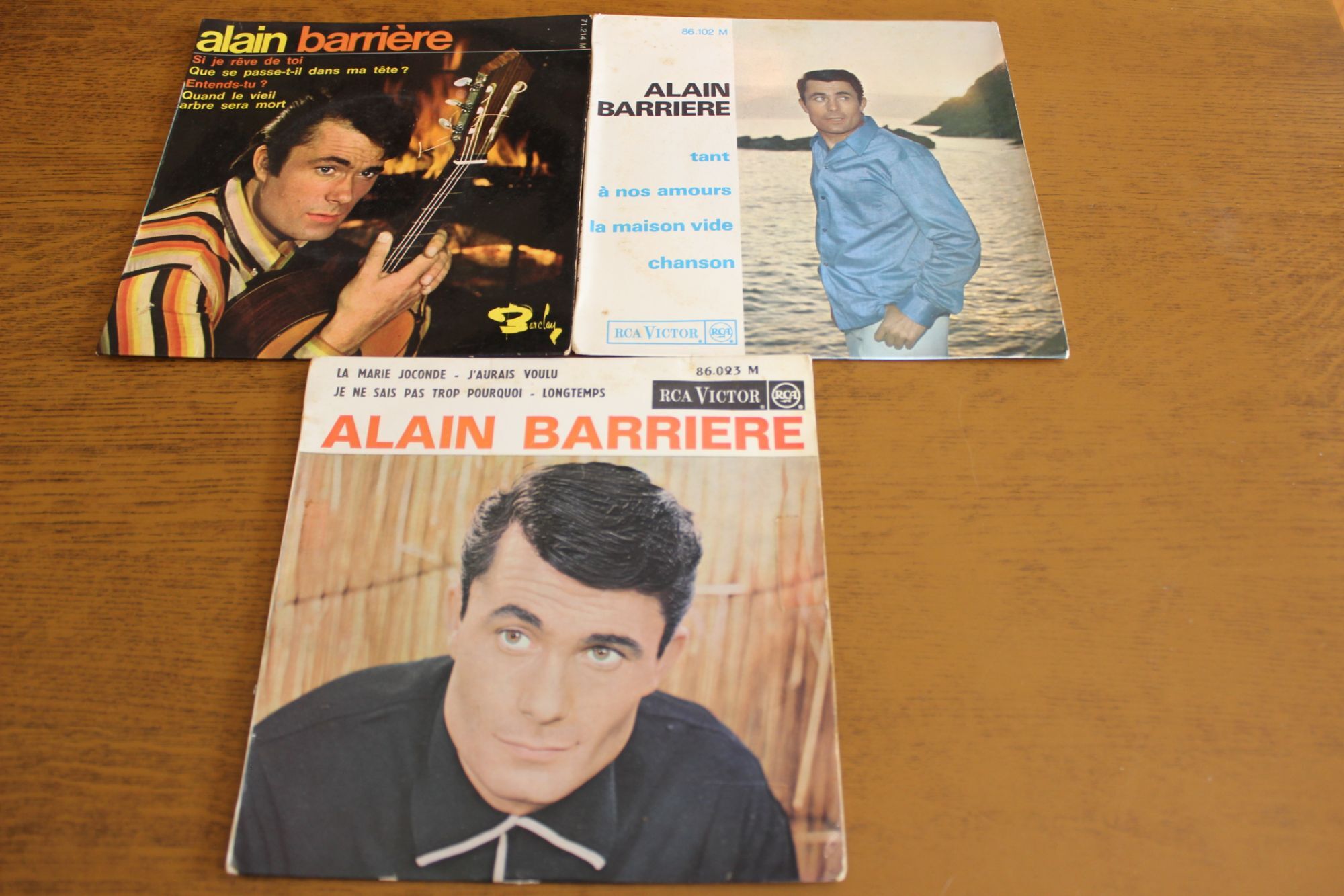 Lot De 3 45 Tours Alain Barriere Lot Musique Rakuten