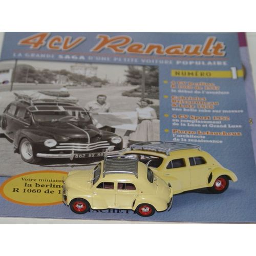 Eligor 1/43 Renault 4cv Berline R1060 1947 Avec Son Fascicule-Eligor