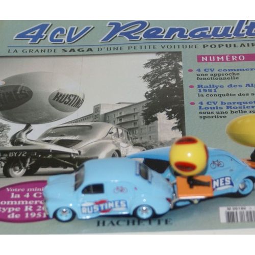 Eligor 1/43 Renault 4cv Commerciale Rustines Avec Son Fascicule-Eligor