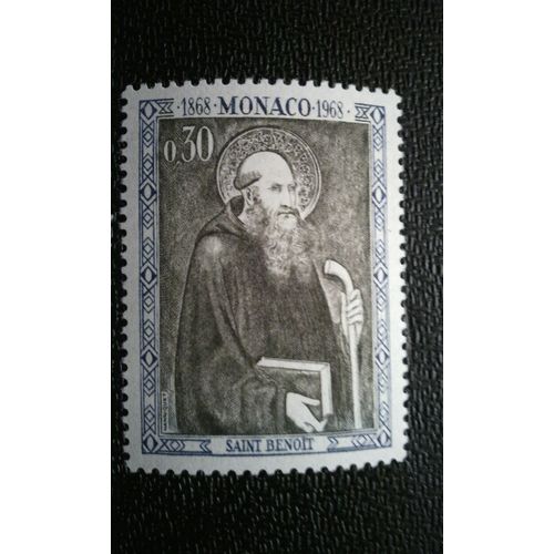 Timbre Monaco (Yt 746 ) 1968 Saint Benoît De Nursie, Par Simone Martini