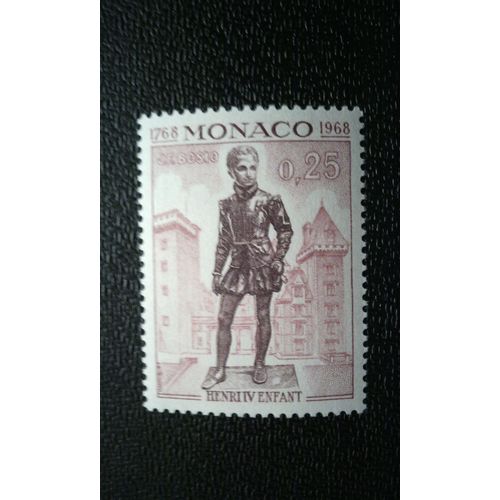 Timbre Monaco (Yt 765 ) 1968 Henri Iv Comme Un Enfant