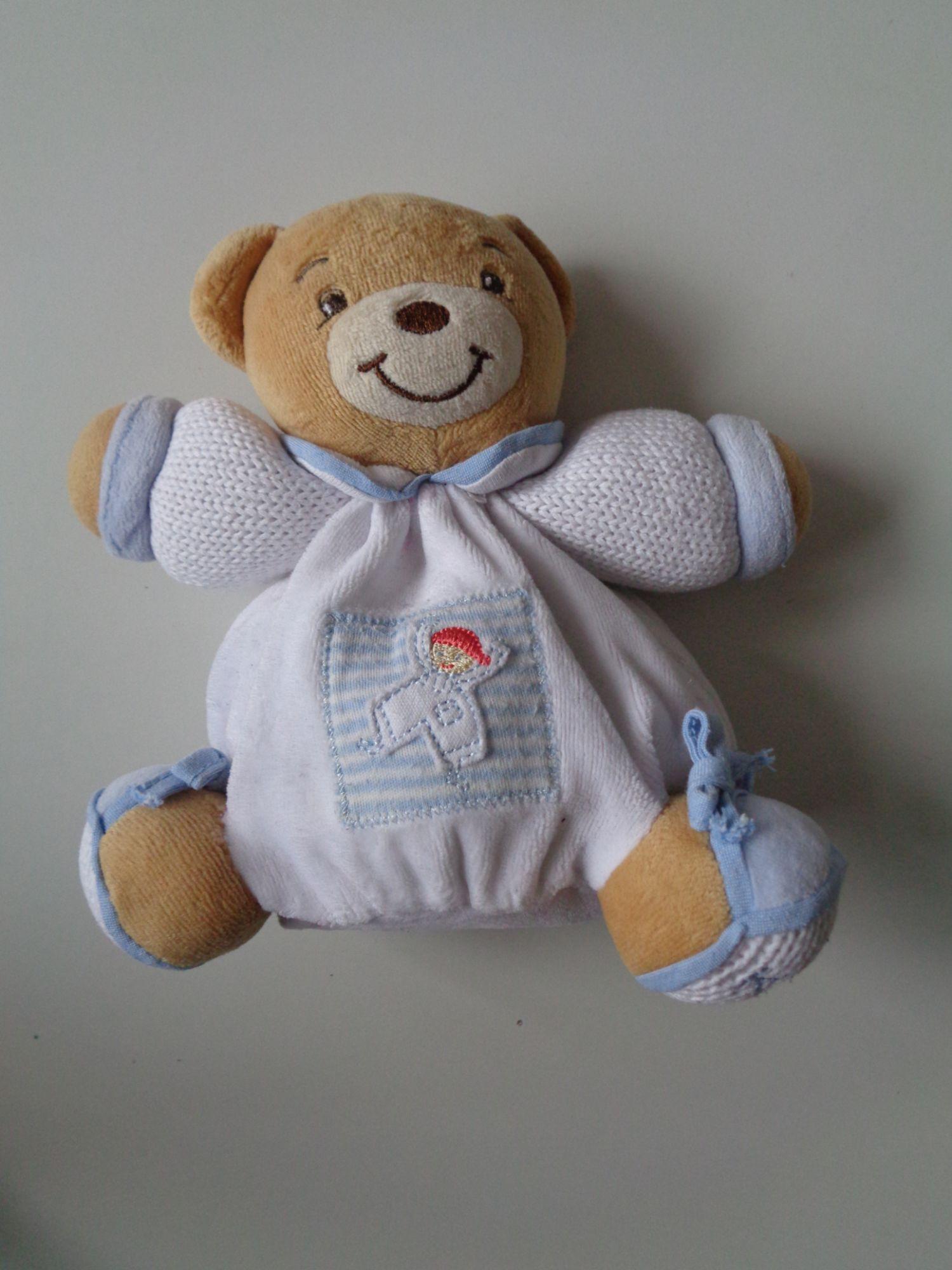 Doudou ours rose - Peluche ours moelleuse - Kaloo
