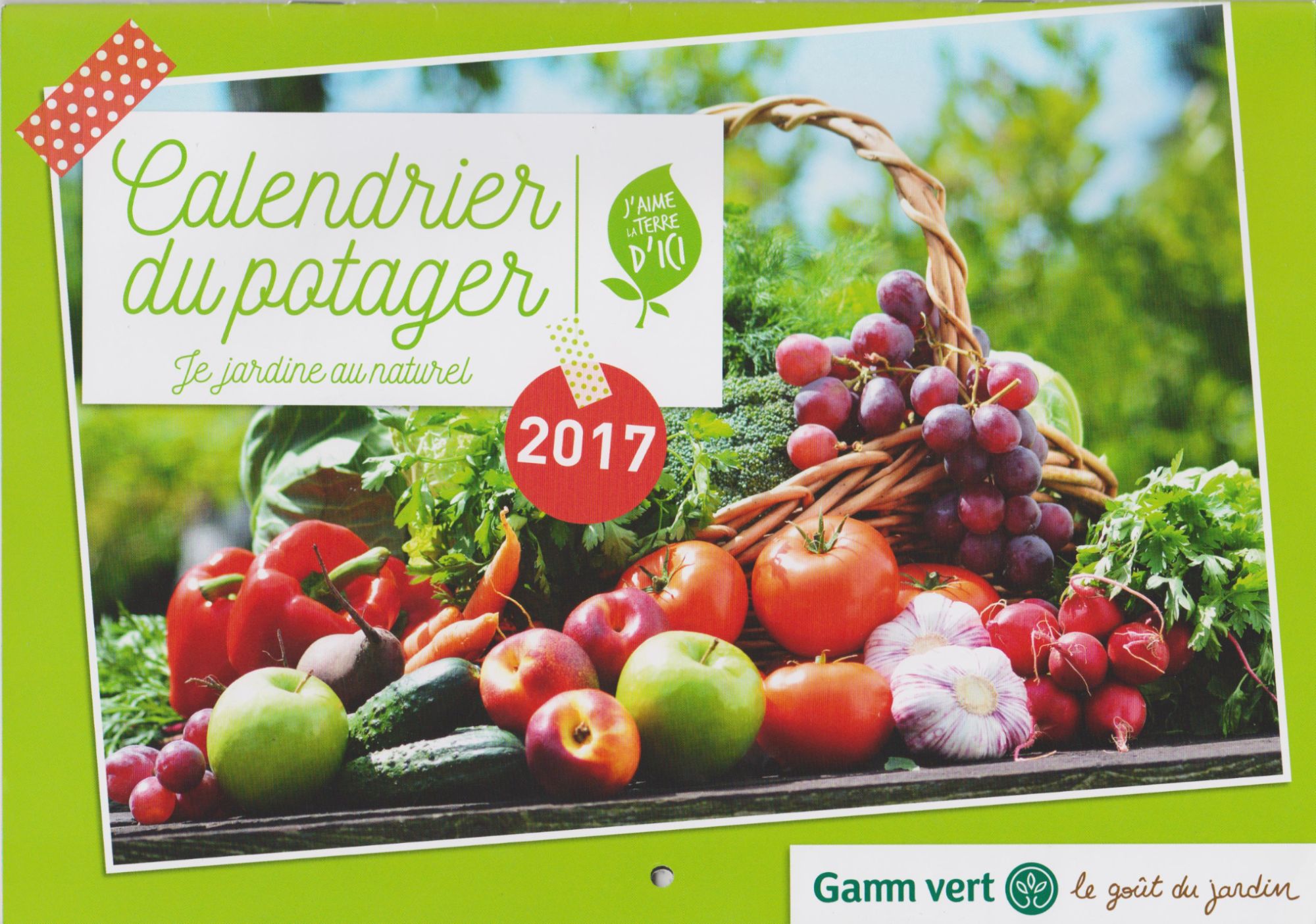 Calendrier Gamm Vert 2023 Calendrier Du Potager 2017 Gamm Vert - Calendrier | Rakuten
