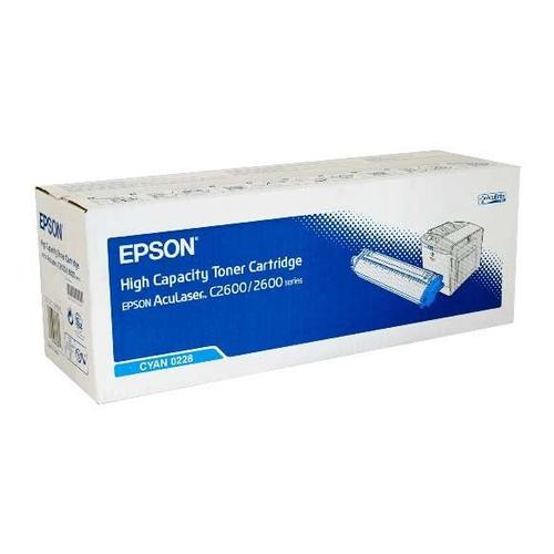 Epson High Capacity Toner Cartridge Cyan 0228 pour imprimante C2600/2600