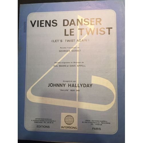 Johnny Hallyday Viens Danser Le Twist
