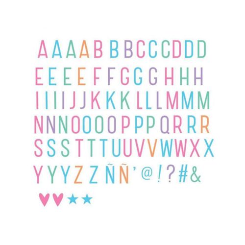 Set De Lettres Et Symboles Pastels Pour Lightbox - A Little Lovely Company