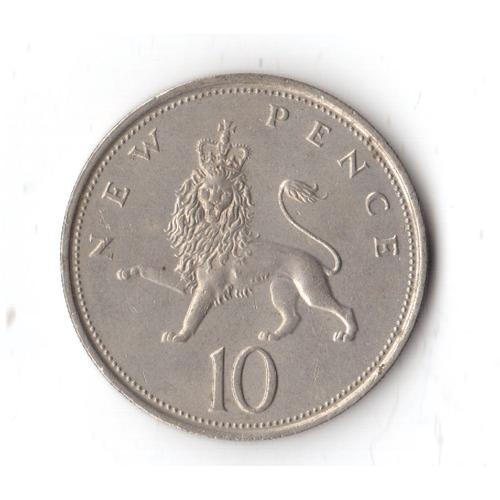 10 New Pence 1974