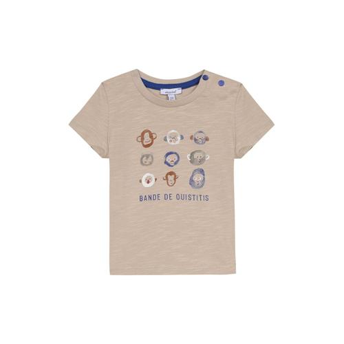 T-Shirt Beige Et Bleu - Absorba