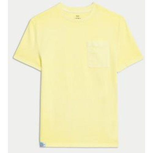 T-Shirt 100 % Coton À Motif Teinté (Du 6 Au 16 Ans) - Jaune