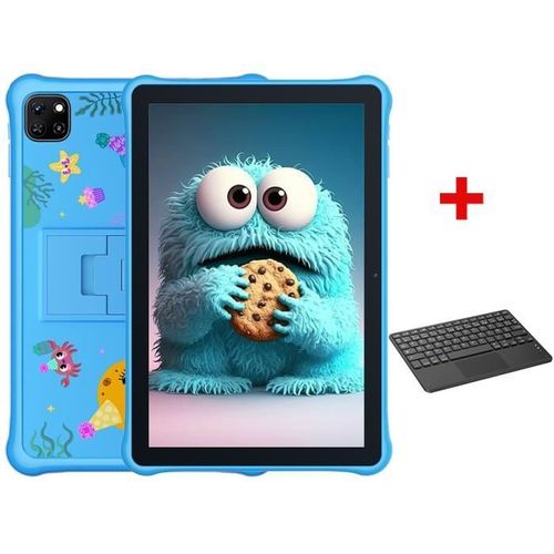 Oscal Pad 50 Kids Tablette Tactile pour Enfants Android13 10.1" 6+64Go-SD 1TF 5100mAh Google Enfants Espace Bleu Avec Clavier K1