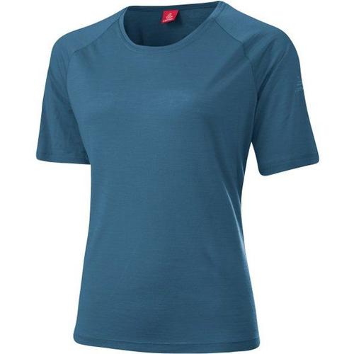 Women's Shirt Merino-Tencel Comfort Fit T-Shirt En Laine Mérinos Taille 48, Bleu