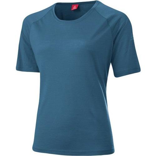 Women's Shirt Merino-Tencel Comfort Fit T-Shirt En Laine Mérinos Taille 38, Bleu