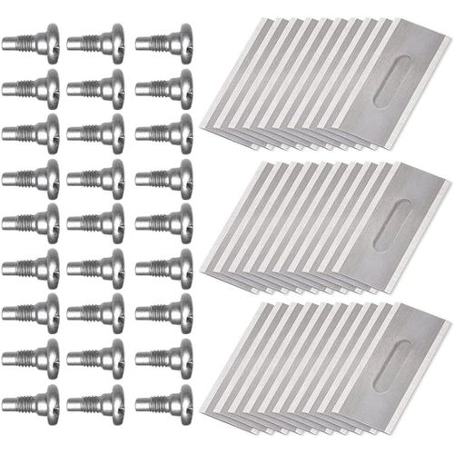 30Pcs Lame Robot de Pelouse - AQSACOKIYA - Lames de Tondeuse pour Husqvarna - Lame Robot Tondeuse avec vis