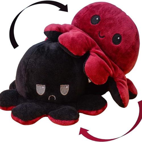 Peluche Poulpe Humeur Poulpe Peluche Poulpe Peluche (Rouge/Noir) Klb