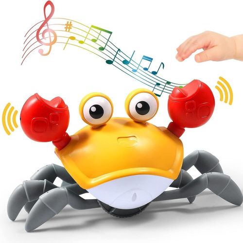 Crabe Rampant Tactile, Jouet Ventre Pour Bébé, Interactif Klb