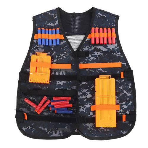 Camouflage Enfants Jouet Pistolet Clip Gilet Kit Gilet Clips Doux Klb