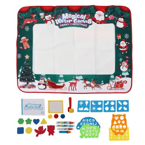 Tapis De Griffonnage Pour Enfants 100x80cm Thème De Noël Imperméable Klb