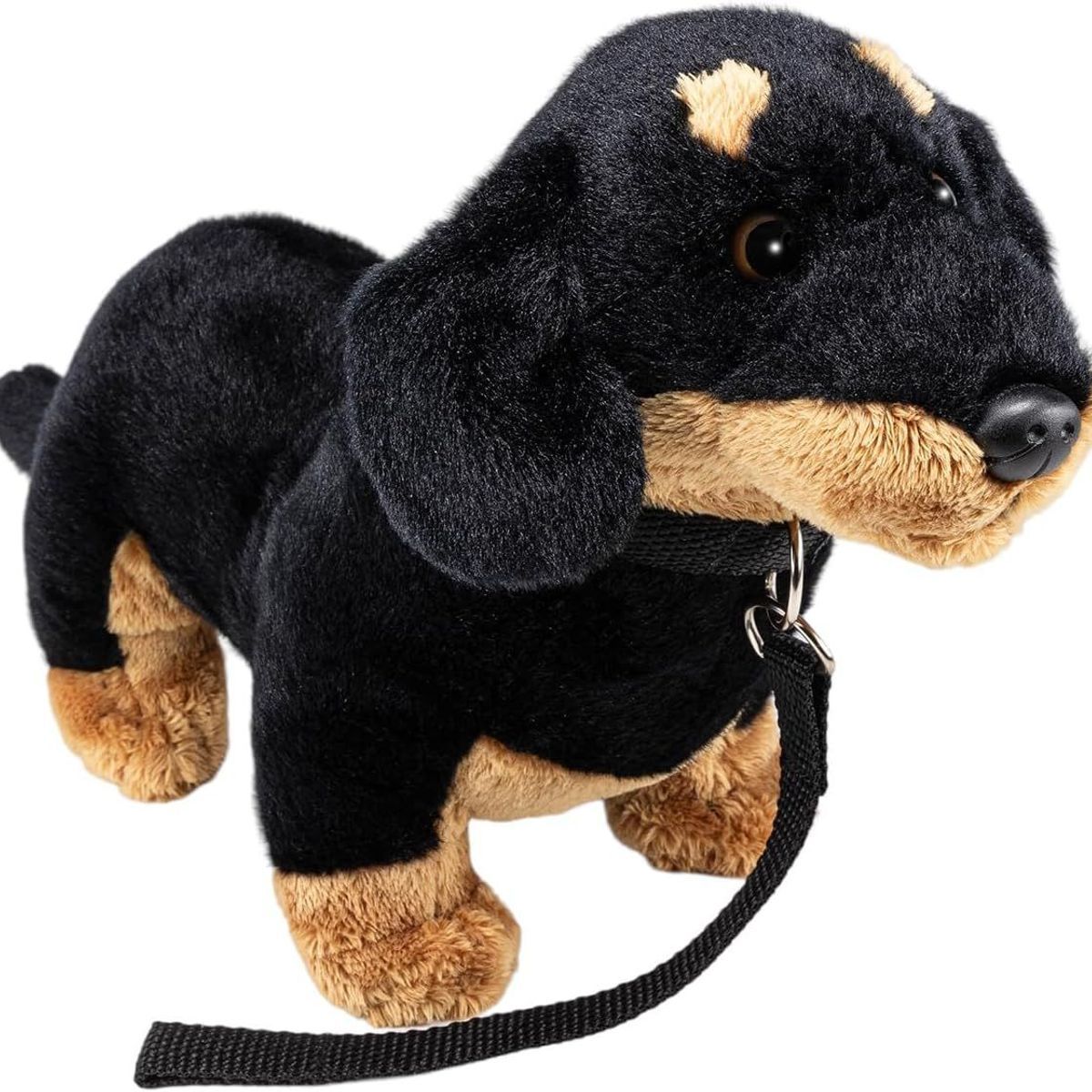 Berger Allemand Debout Avec Une Laisse, Peluche, Environ 20 Cm De Haut 3322 Ds - Noir Klb