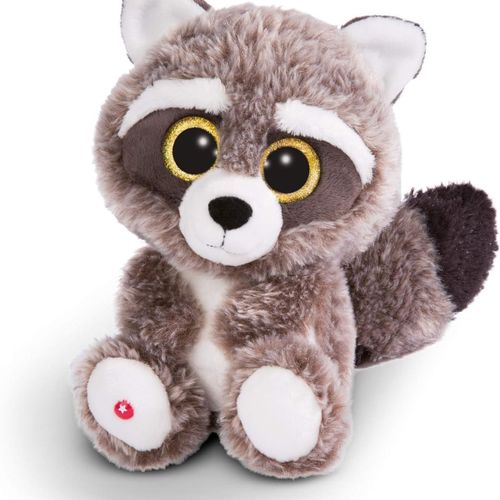 Raton Laveur Clooney 25 Cm - Yeux En Peluche - Peluche Moelleuse Klb