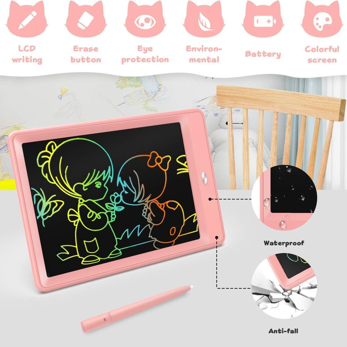 Jouets Pour Filles Et Garons De 3  6 Ans, Tablette D'crit... - 2
