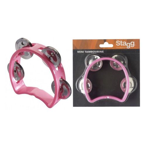 Mini Tambourin Rose Stagg Tab-Mini-Pk
