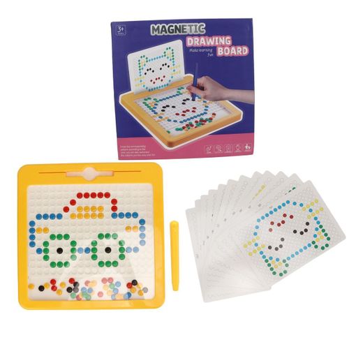 Tableau De Griffonnage Magnétique, Puzzle Éducatif, Points Magnétiques Klb