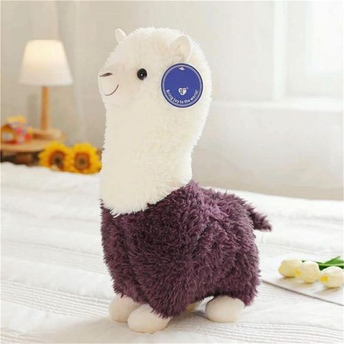 Peluche Alpaga Peluche, Peluche Peluche Cheval Violet 46 Cm Klb