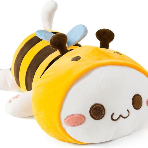 Peluche Peluche Peluche Chat Kawaii Peluche Chat Abeille Jaune 50cm Klb