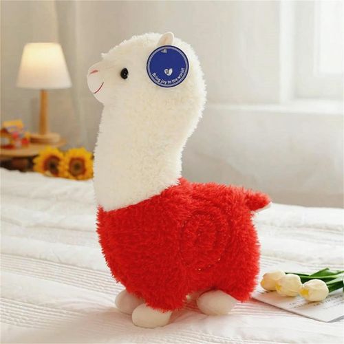 Peluche Alpaga, Peluche Peluche Cheval Rouge 28 Cm Klb