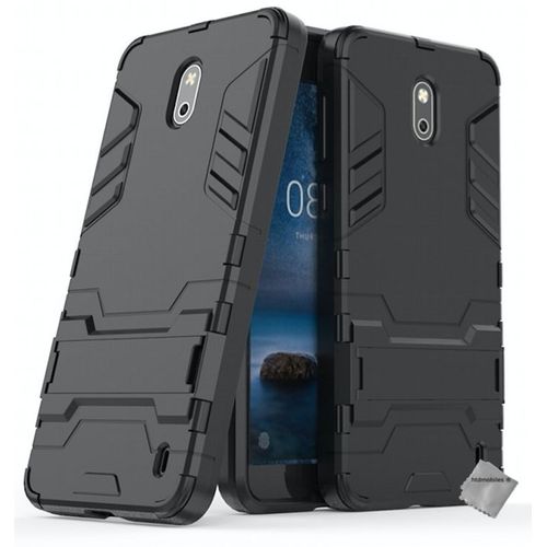 Housse Etui Coque Rigide Anti Choc Pour Nokia 2 + Film Ecran - Noir