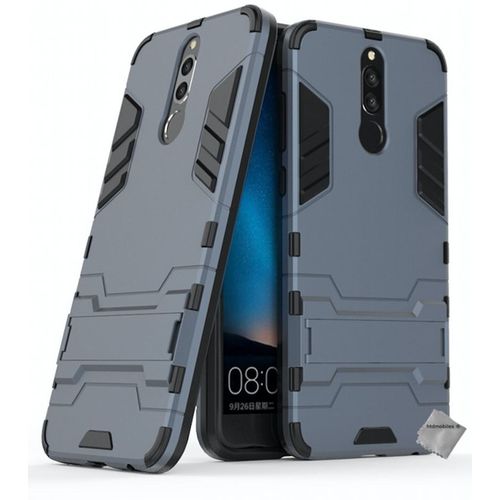 Housse Etui Coque Rigide Anti Choc Pour Huawei Mate 10 Lite + Film Ecran - Bleu Fonce