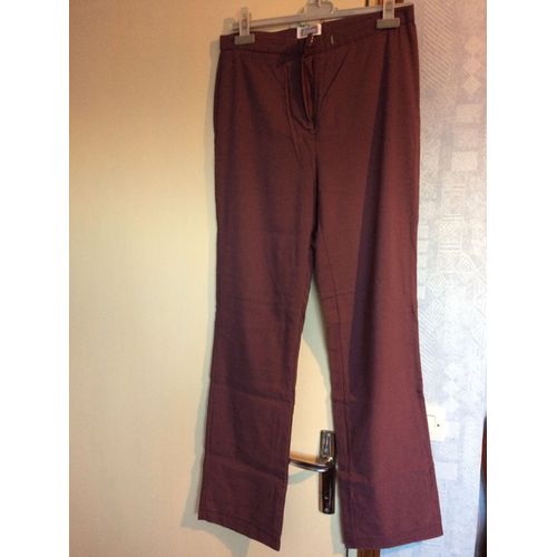 Pantalon Etam Taille 40 Bordeaux Violet