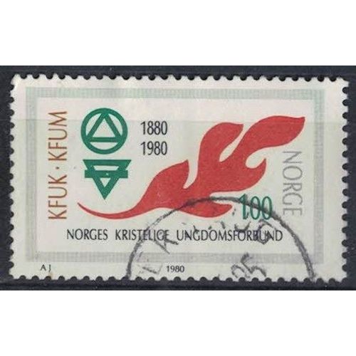 Norvège 1980 Oblitéré Used Kfuk Kfum Organisation Chrétienne Des Jeunes Su