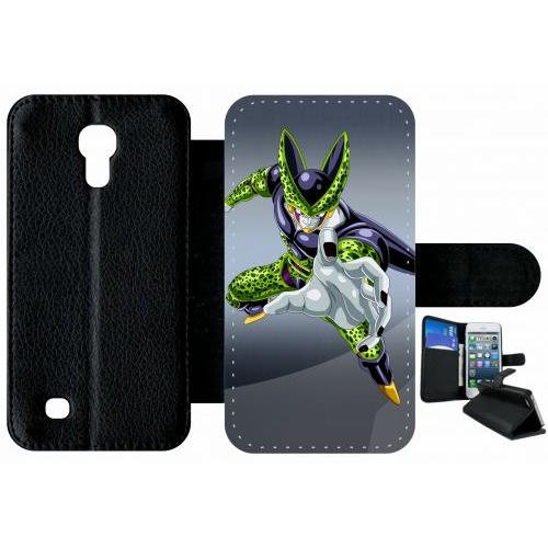 Etui À Rabat Samsung I9190 Galaxy S4 Mini - Cell Dbz - Simili-Cuir - Noir