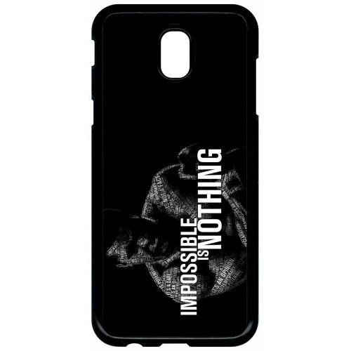 Coque Pour Smartphone - Muhammad Ali Impossibleisnothing - Compatible Avec Samsung Galaxy J5 (2017) - Plastique - Bord Noir