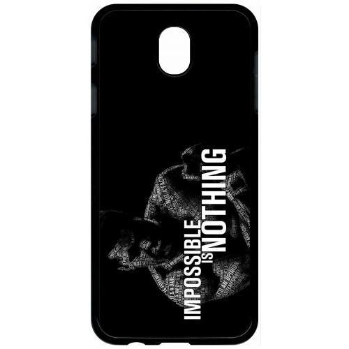 Coque Pour Tablette - Muhammad Ali Impossibleisnothing - Compatible Avec Samsung Galaxy J7 (2017) - Plastique - Bord Noir