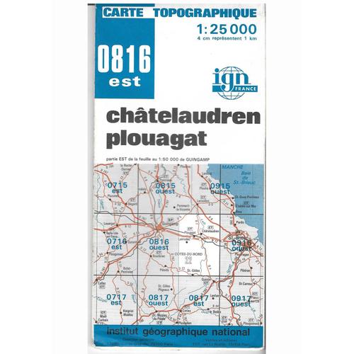 Carte Topographique Chatelaudren Plouagat